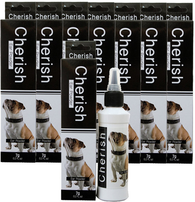 체리쉬 강아지 이어 파우더, 8개, 7g