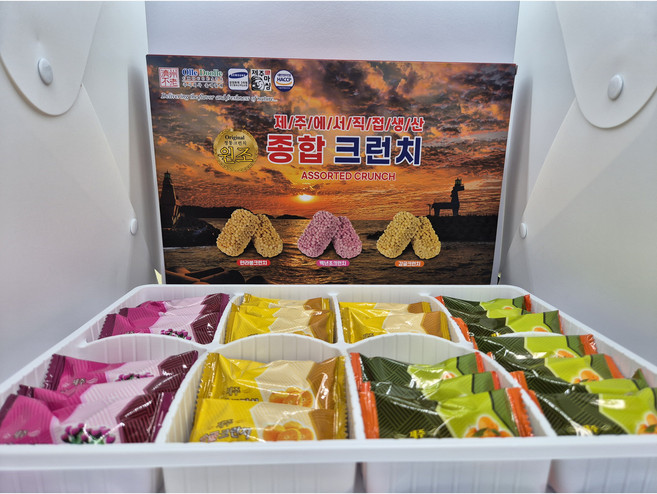 Jeju(제주) 올레둘레 종합 3종(한라봉 백년초 감귤) 크런치(180g)