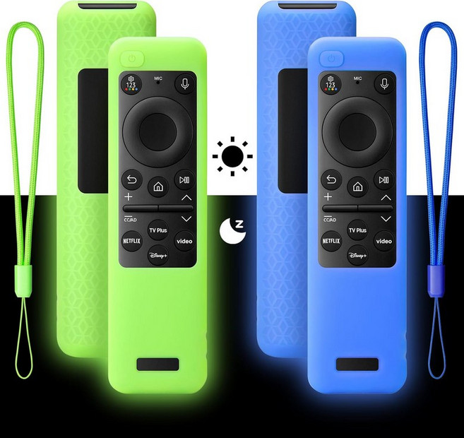 비지오 스마트 TV 원격 실리콘 케이스 XRT136 XRT140 글로우 블루