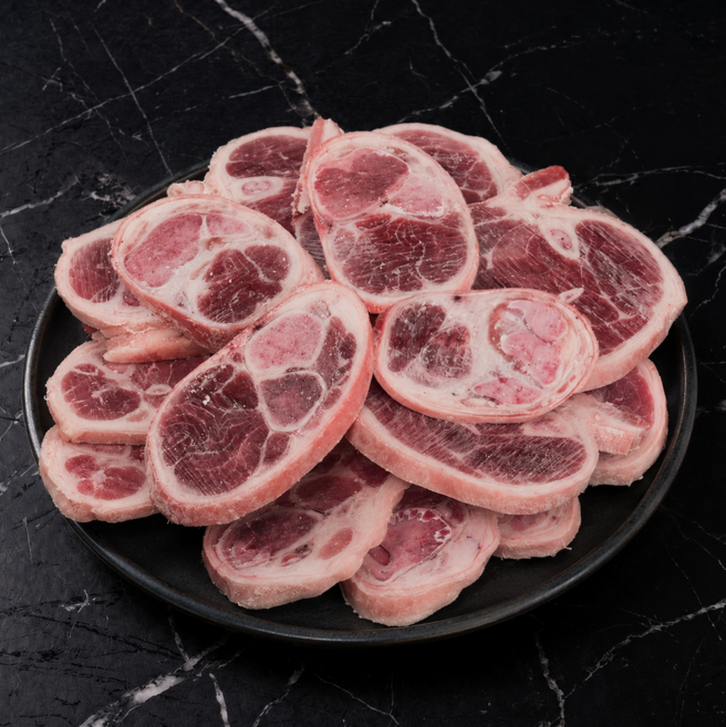 국내산 얇은 족구이 500g 족발 쫄데기 슬라이스 8mm, 1개