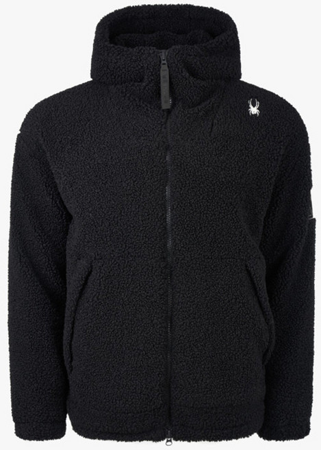 [스파이더 본사 직영] 플리스 패딩 후드 자켓 SPIWCNJK301UBLK