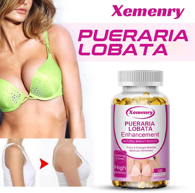 푸에라리아 미리피카 보충제 1회 제공량당 5 000mg 프리미엄 유기농 천연 허브 푸에라리아 미리피카 추출물 분말, 1개, 60정