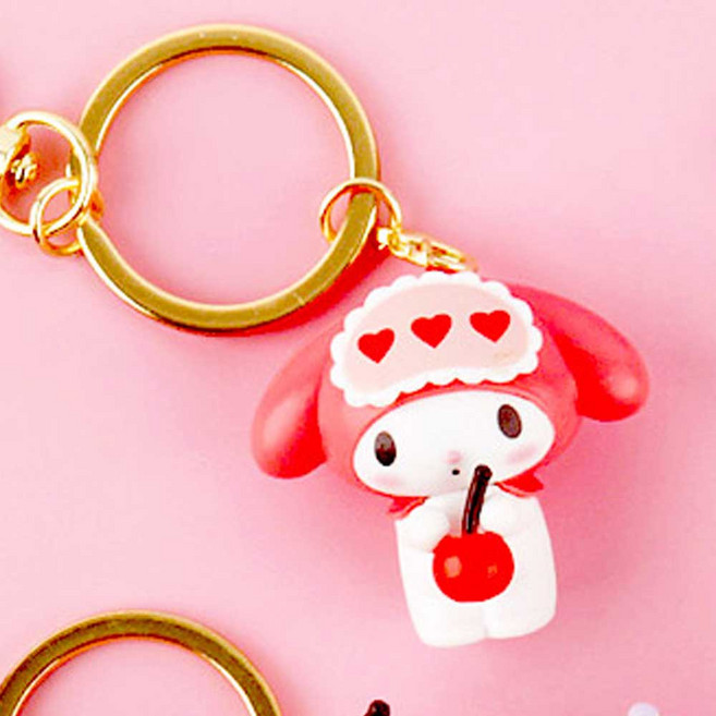 산리오 달콤소다 컵 피규어 키링 마이멜로디