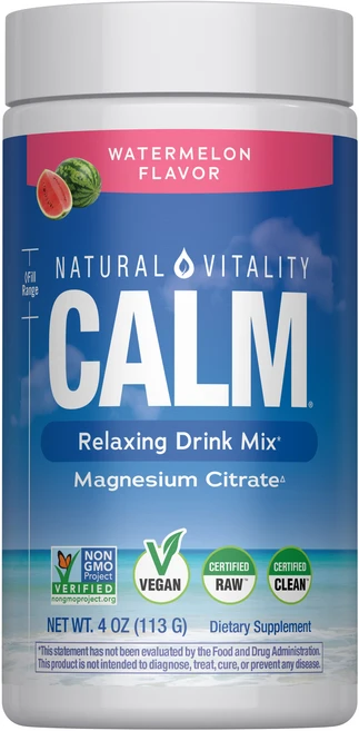 내추럴바이탈리티 캄 마그네슘 보충제 드링크 믹스 파우더 워터멜론, 113g, 1개 - 쿠팡