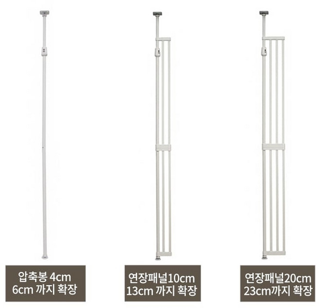 아토주 하이맥스 전용 연장패널 확장패널 압축봉 10cm 20cm, 1개, 화이트