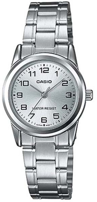 카시오 여성용 아날로그 메탈시계 LTP-V001D-7B