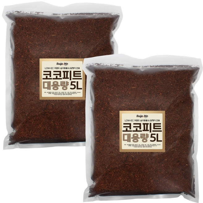 BUGS&ME 코코피트 대용량, 2개, 5L