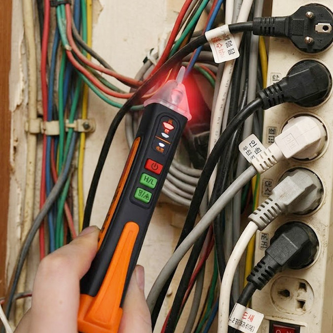 비접촉 검전기 전압측정 펜슬형 전류측정기 테스터, 1개, 적외선 검전기