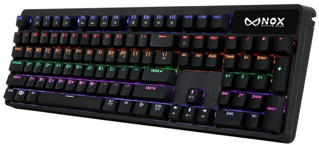 녹스 신형 게이밍 키보드 NX-K3 기계식 USB 유선 레인보우 LED, 녹스 키보드 NX-K3