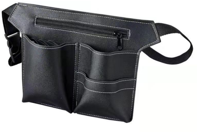 IANSOSO 전문가용 미용 가위집 허리벨트, 1개, 브라운