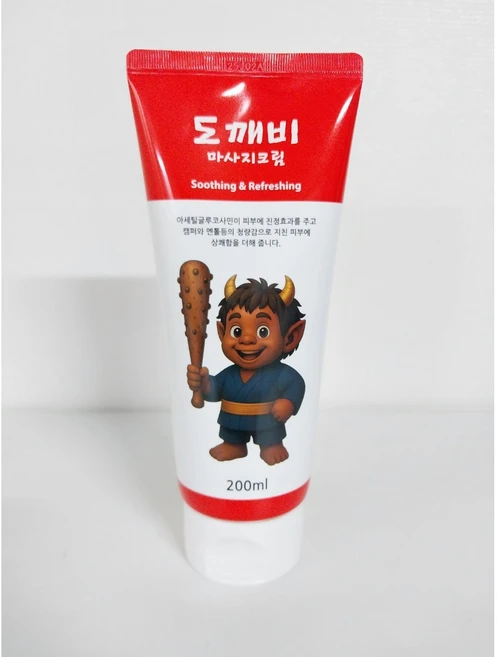 도깨비마사지크림 근육 완화 지친 피부 대용량 200ml, 1개, 200g - 쿠팡