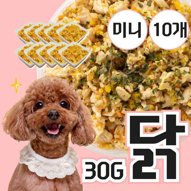 자연화식 내추럴피드 강아지화식 미니피드, 10개, 30g, 닭