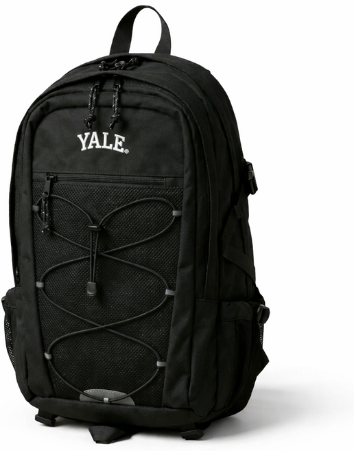 예일 백팩 가방 데일리 책가방 메쉬 37L 2종, 1개, 블랙 (BK)