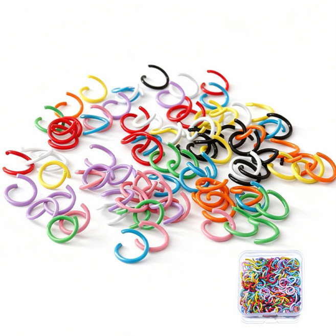 [SW] (350개입) 대용량 튼튼한 오픈 오링 350pcs, 10mm칼라, 1개