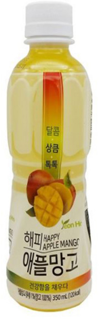 연호 해피 애플망고, 350ml, 1개