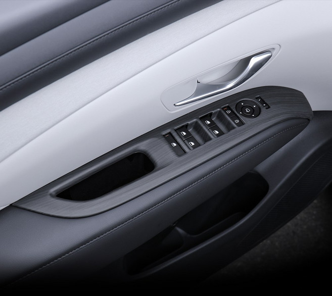 유투카 호환 투싼 NX4 페이스리프트 튜닝 윈도우 스위치 커버, 기타, 윈도우스위치 커버 6P- 열선 무 [무광우드] PE