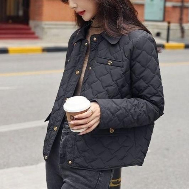 Skyciky 여성 경량 패딩 자켓 다이아 퀼팅 가볍고 따뜻한 숏 점퍼 가을 겨울 세련된 데일리 캐주얼 아우터 ME1570