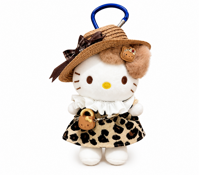 키티 인형 키링 귀여운 캐릭터 인형 가방고리 약 13cm, 1개, 7번