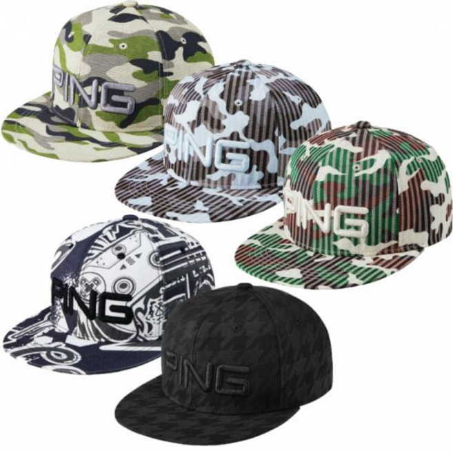 핑 PING 남성용 스냅백 골프모자, 1개, 그레이카모