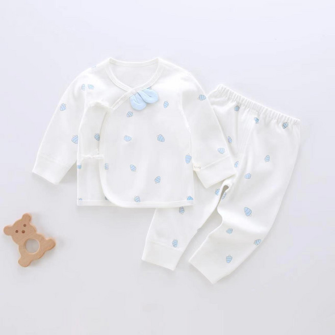 初生寶寶和尚服0-6月嬰兒衣服純棉春秋新生兒內衣套裝四季款