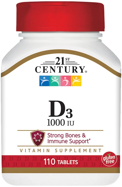 21세기센트리 비타민 D3 25mcg 1000IU 타블렛, 1개, 110정 - 쿠팡