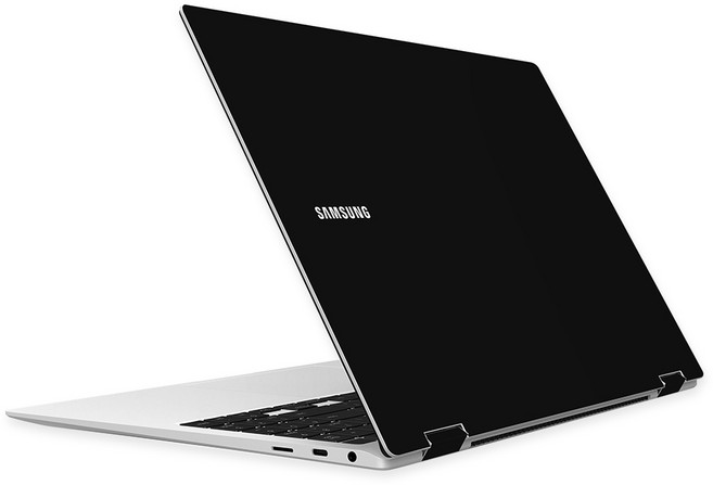 알럽스킨 갤럭시북 북2 프로 360 공용 13 15 노트북 상판 스킨 보호필름, 갤럭시북/북2 프로 360 15인치, 블랙, 1개