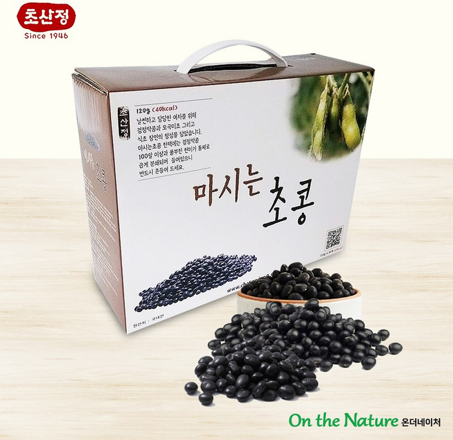 초산정 마시는 초콩 초콩단백질/검정약콩 현미 오곡명초/발효식초/전통식초, 120g, 30개