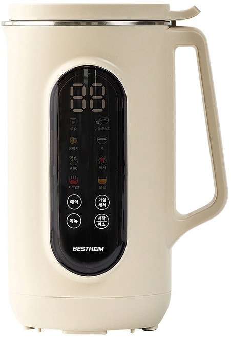베스트하임 대용량 스텐304 이유식 죽 두유 제조기 1200ml, ESR-J1636, 아이보리(Ivory)