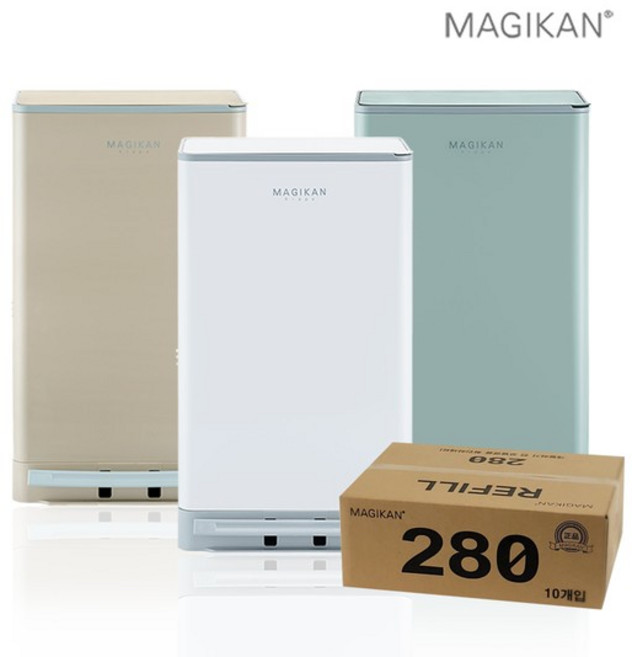 오토실링 히포 휴지통 27L+리필10롤, 세이지 MH280SGA+280R10B, 세이지 MH280SGA+280R10B