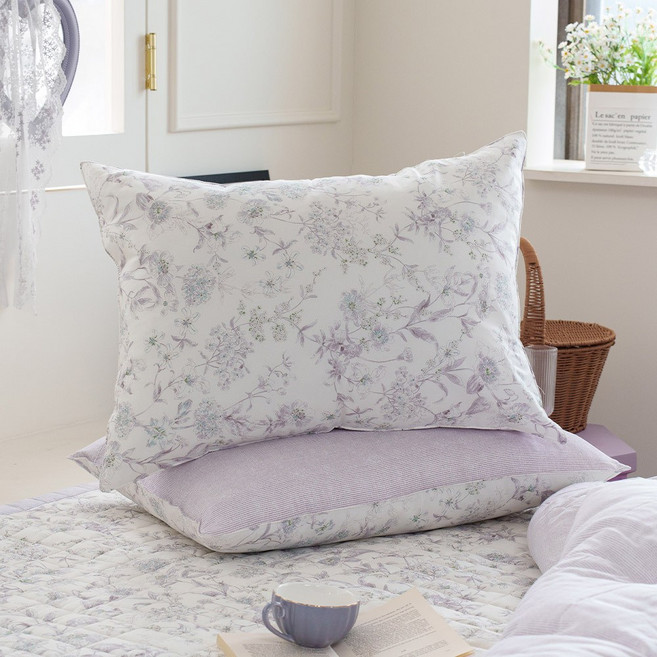 더블리 플로라멜로 모달 베개커버 50x70