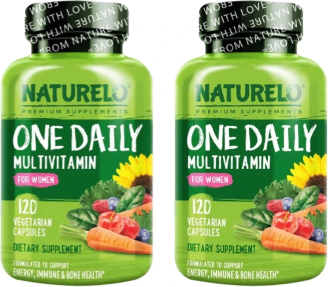 Naturelo 원 데일리 멀티비타민 포 우먼 120 베지캡슐 2 SET, 120정, 2개 - 쿠팡