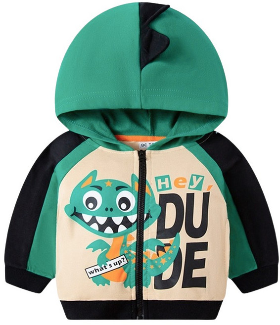 兒童連帽拉鍊外套 寶寶秋季休閒外套