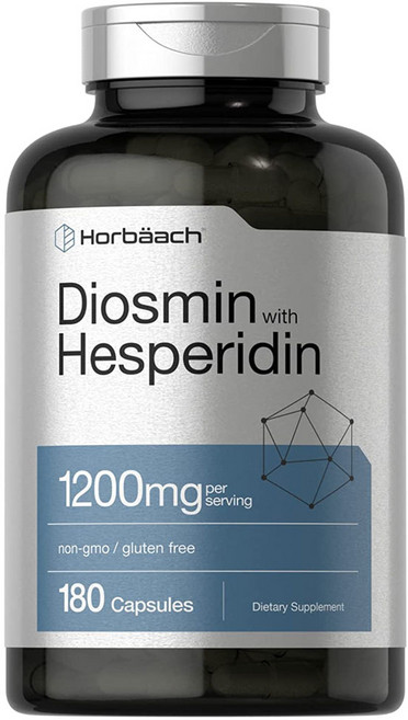 호바크 디오스민 헤스페리딘 1200mg 180캡슐 Horbaach Diosmin and Hesperidin, 1개, 180정