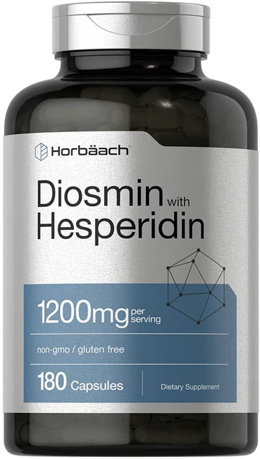 호바크 디오스민 헤스페리딘 1200mg 180캡슐 Horbaach Diosmin and Hesperidin, 1개, 180정 - 쿠팡