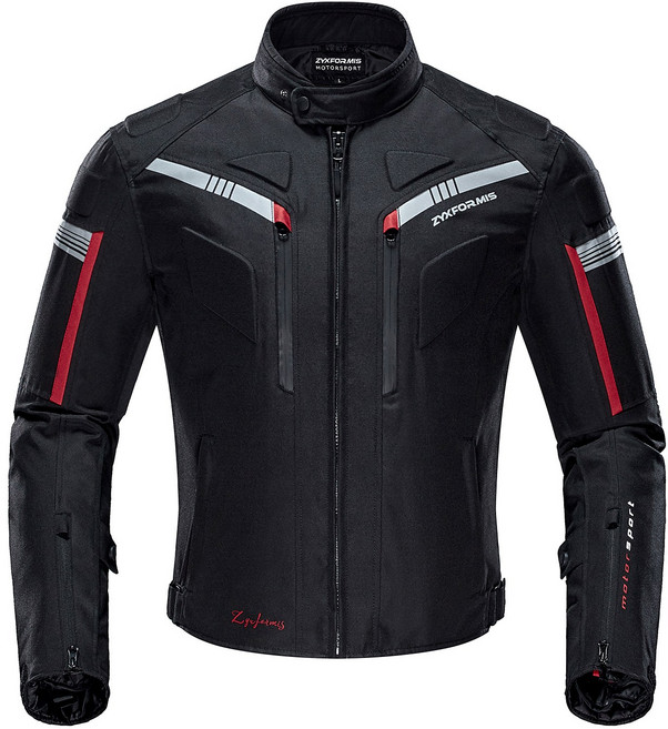 코리데이 남성 4계절 프리미엄 오토바이 자켓 CE인증 바이크자켓, 블랙