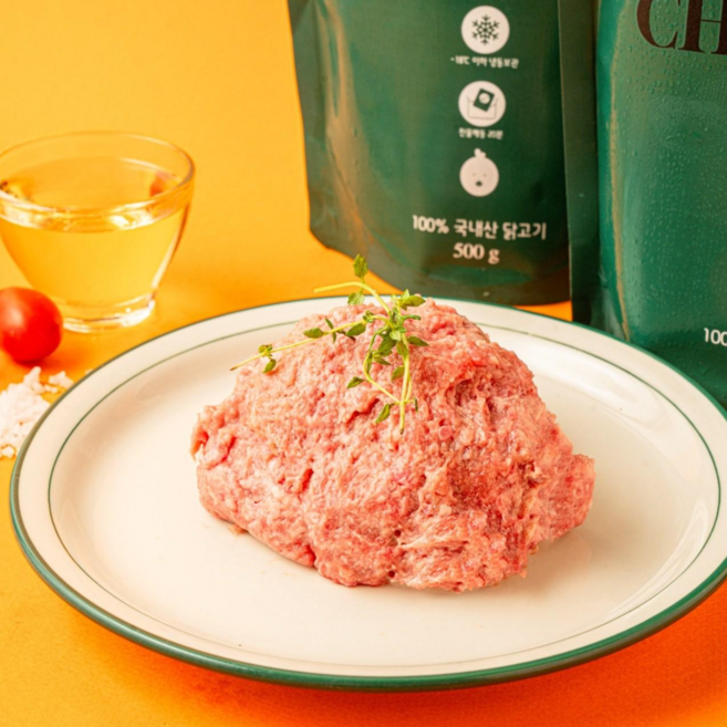 노블쿤 닭분쇄육 스탠다드 대용량, 10개, 1kg