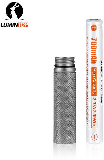 LUMINTOP GT NANO 3.0 迷你高亮手電筒 700流明 航空級鋁合金 USB-C充電 IPX8防水, 鈦合金, 1個