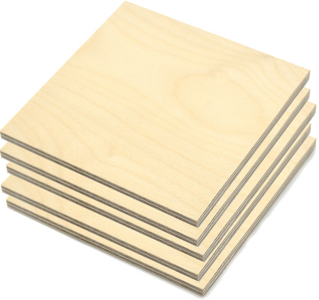 자작합판 받침 소품 교육용 소형사이즈 120 x 120mm, 5개, 6mm(두께)