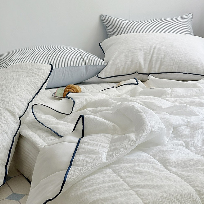 시어서커 모달 시원한 여름침구 슈가프리 먼지없는 알러지케어 여름이불패드세트 슈퍼싱글 퀸 킹 차렵이불