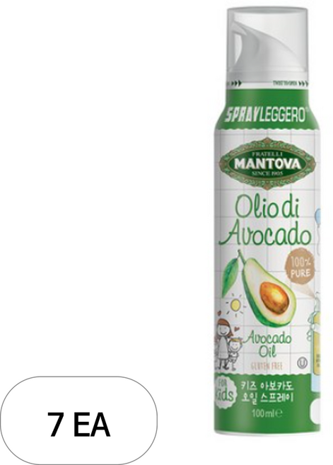 만토바 키즈 기버터 오일스프레이, 아보카도, 100ml, 7개
