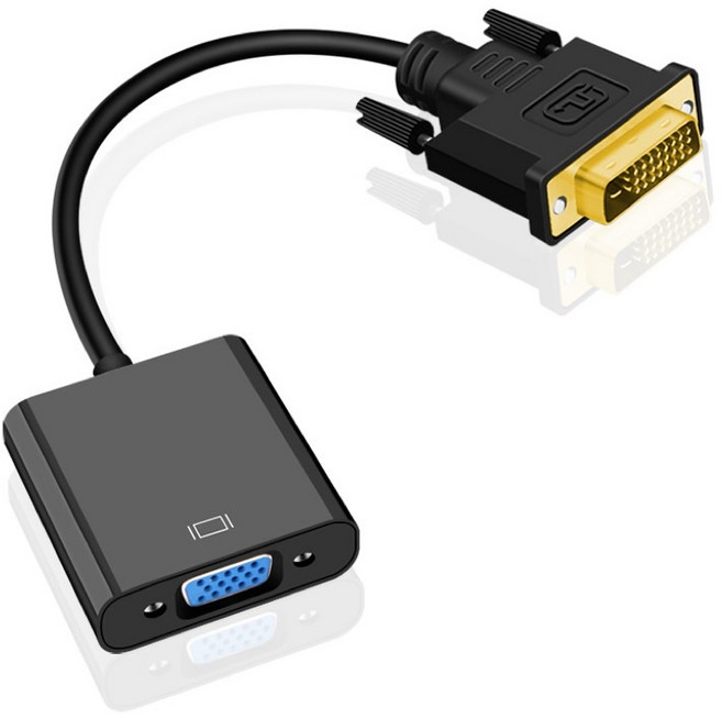 DVI 24+1 轉 VGA 轉換器 支援數位轉類比, 1個, 20cm