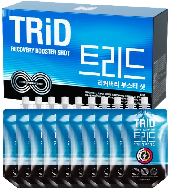 아르기닌 커큐민 비타민 함유 에너지드링크 너울 트리드 리커버리 부스터 샷(1박스 10개입), 10개, 200ml - 쿠팡