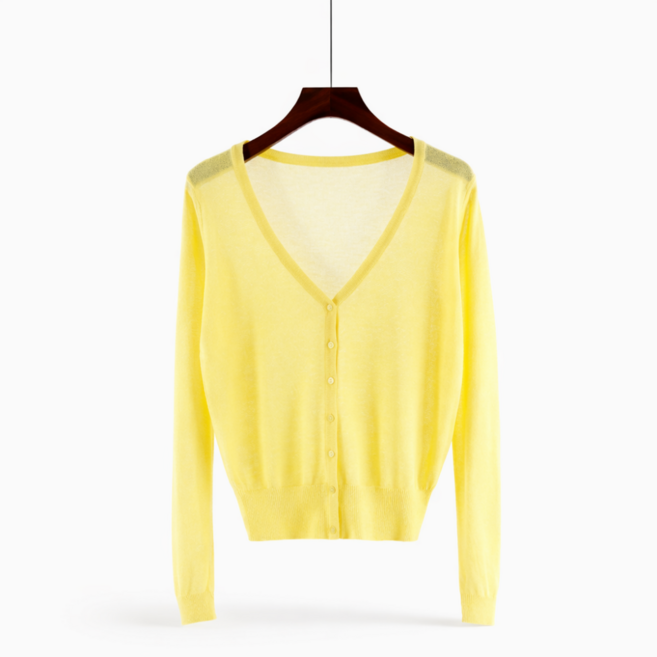 차쿠 여성 봄여름 가디건 환절기 가디건 (블랙 6컬러 한국당일발송)