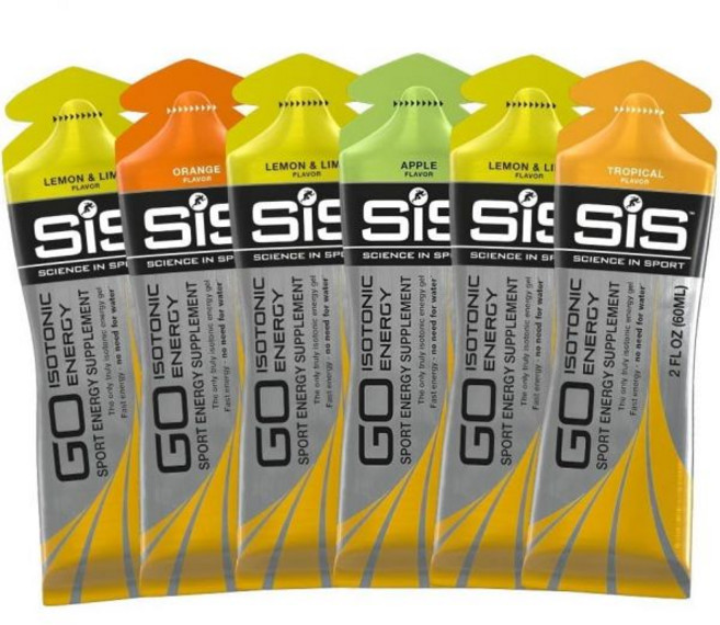 에너지 젤 Science in Sport 사이언스 인 스포츠 팩 SIS 이소토닉 22g 빠른 작용 탄수화물 퍼포먼스 및 지구력 열대 과일 맛 2온스 6개입 1박스