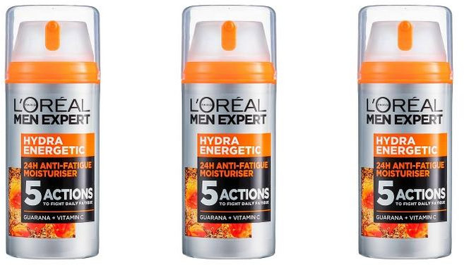 L'Oreal Paris 로레알 멘 엑스퍼트 앤티 퍼티그 모이스처라이저 100ml 3팩