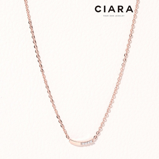 CIARA 14K Riomaggiore 라운드스틱 크로스 목걸이(GoldPlated)