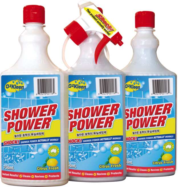 오즈크린 욕실청소 세정제 샤워파워, 3개, 750ml