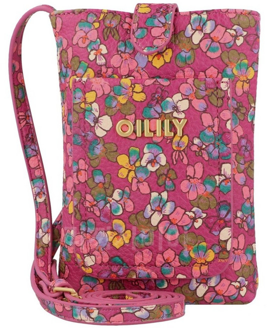 오일릴리 핸드폰 가방 폰백 포인트백 여성 크로스백 fuchsia red