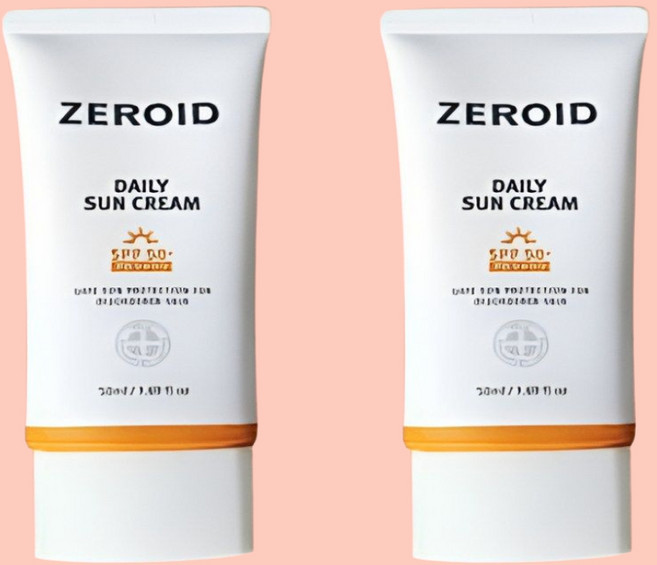 제로이드 데일리 선크림 SPF50+ PA++++, 50ml, 2개