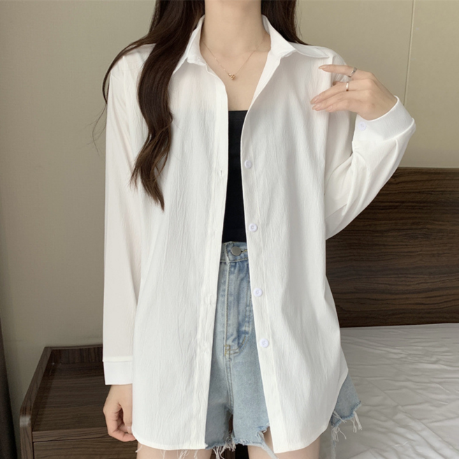 NUNUHANA 시원한 여성 자외선 차단 셔츠 캐주얼